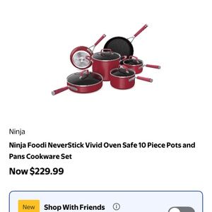 10 piece Ninja Vivid nonstick cookware